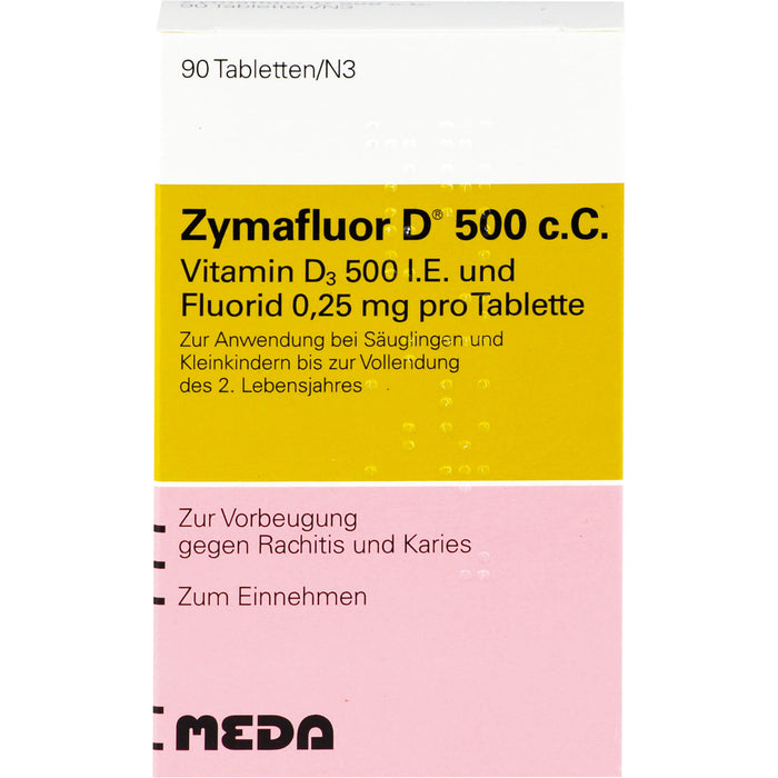 Zymafluor D 500 c.C., Tabletten, 90 pcs. Tablets