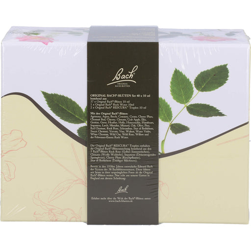 Bach Original Bach-Blüten Nr. 1-38 und RESCUE Tropfen Set in der dekorativen Pappbox, 40 St. Flaschen