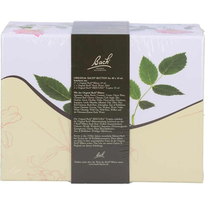 Bach Original Bach-Blüten Nr. 1-38 und RESCUE Tropfen Set in der dekorativen Pappbox, 40 St. Flaschen