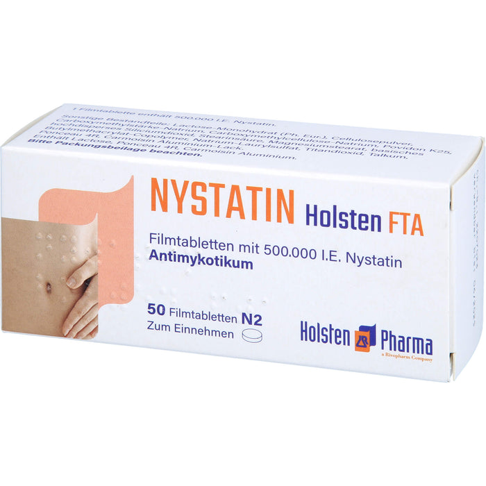 Nystatin Holsten Filmtabletten, 50 pc Tablettes