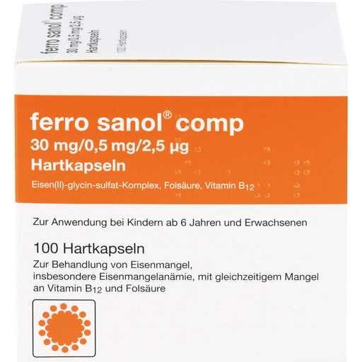 ferro sanol  comp 30mg/0,5mg/2,5µg Hartkapseln, 100 St. Kapseln