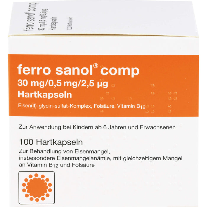 ferro sanol  comp 30mg/0,5mg/2,5µg Hartkapseln, 100 pc Capsules