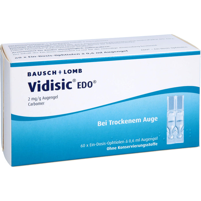 Vidisic EDO Augengel bei trockenem Auge, 60 pc Pipettes à dose unique