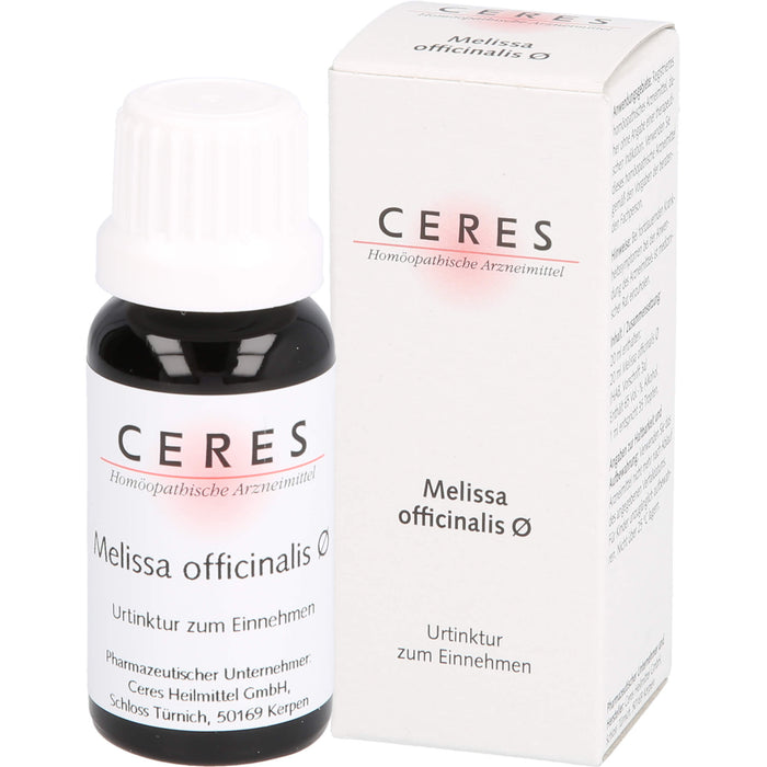 Ceres Melissa offic. Urtinktur, 20 ml Solution