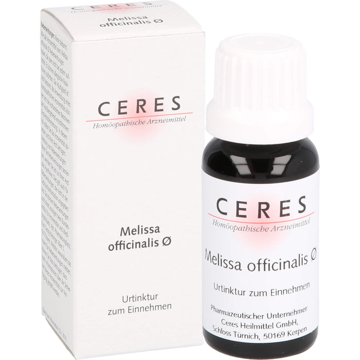 Ceres Melissa offic. Urtinktur, 20 ml Solution
