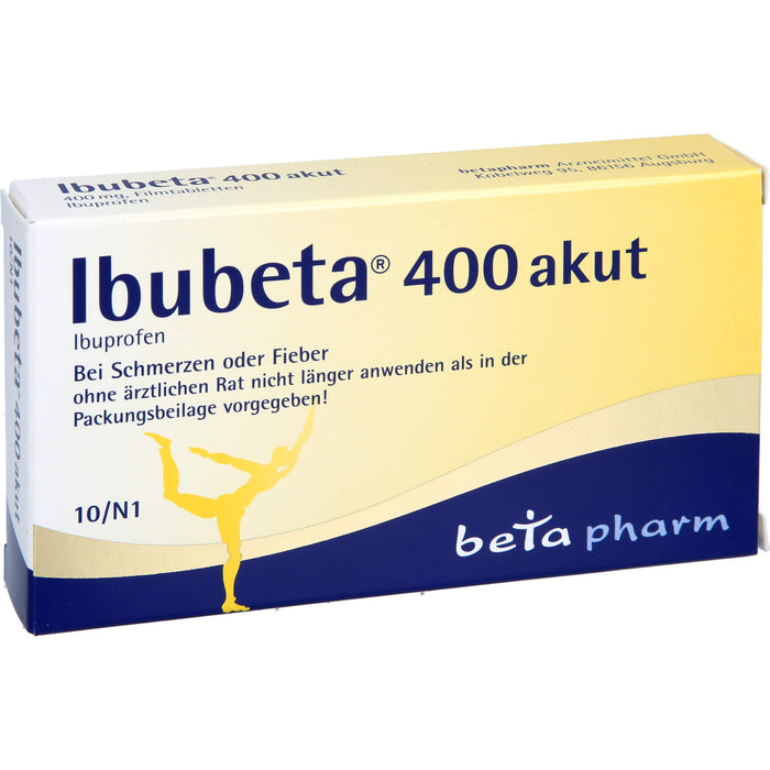 Ibubeta 400 akut Filmtabletten, 10 pcs. Tablets