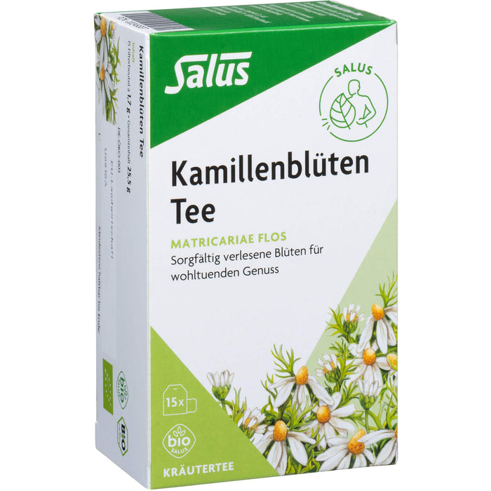 Salus Kamillenblüten Bio Tee Matricariae flos, 15 pcs. Filter bag