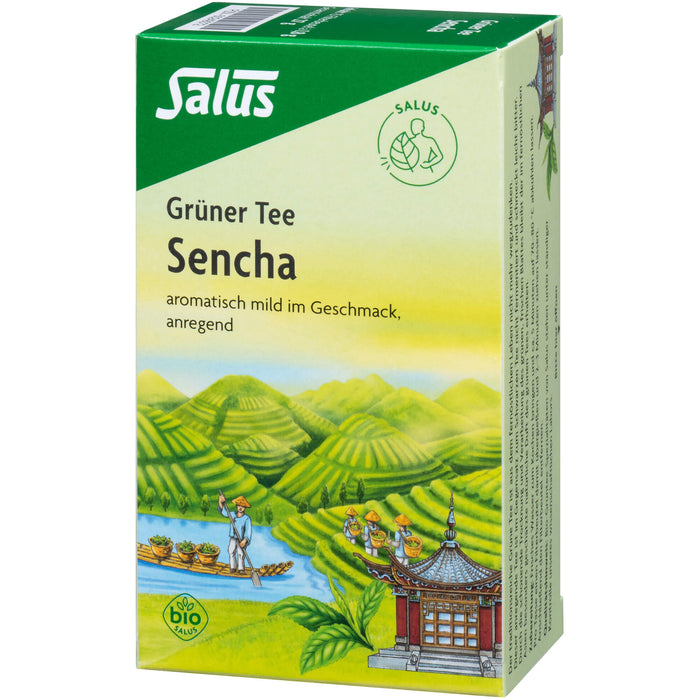 Salus Grüner Tee Sencha, 15 pc Sac filtrant