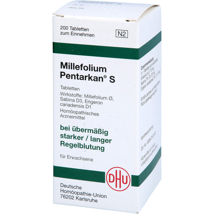 Millefolium Pentarkan  S Tabletten, 200 pcs. Tablets