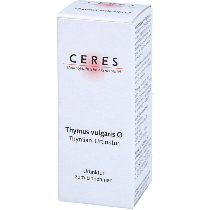 CERES Thymus vulgaris ø Urtinktur, 20 ml Solution