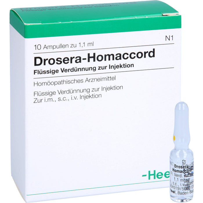 Heel Drosera-Homaccord flüssige Verdünnung, 10 pcs. Ampoules