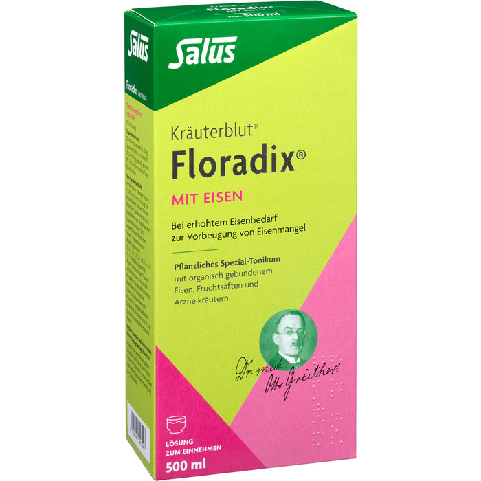 Floradix mit Eisen Lösung, 500 ml Solution