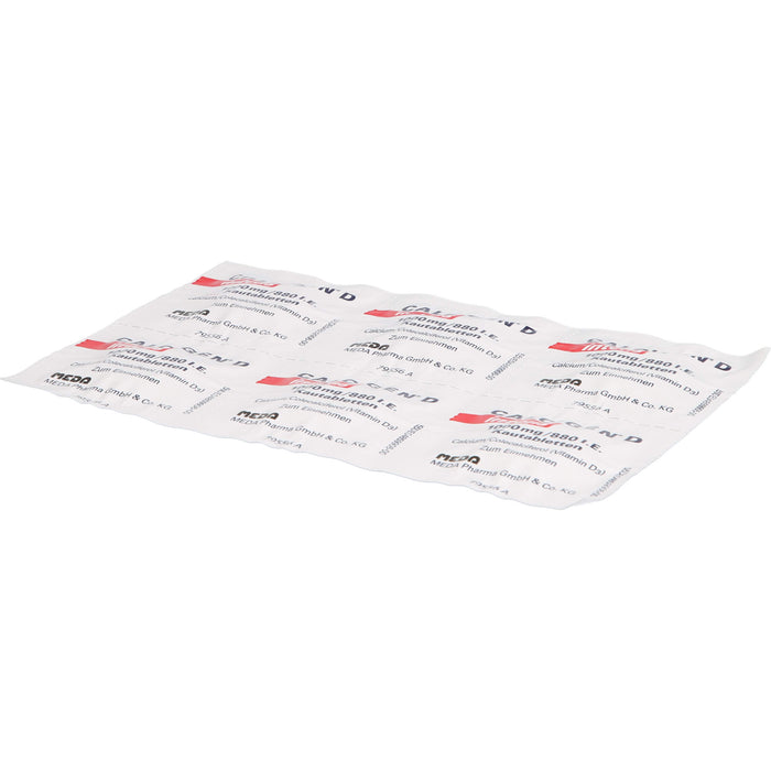 Calcigen D intens 1000 mg / 880 I.E. Kautabletten bei Calcium und Vitamin D3-Mangel, 48 pc Tablettes