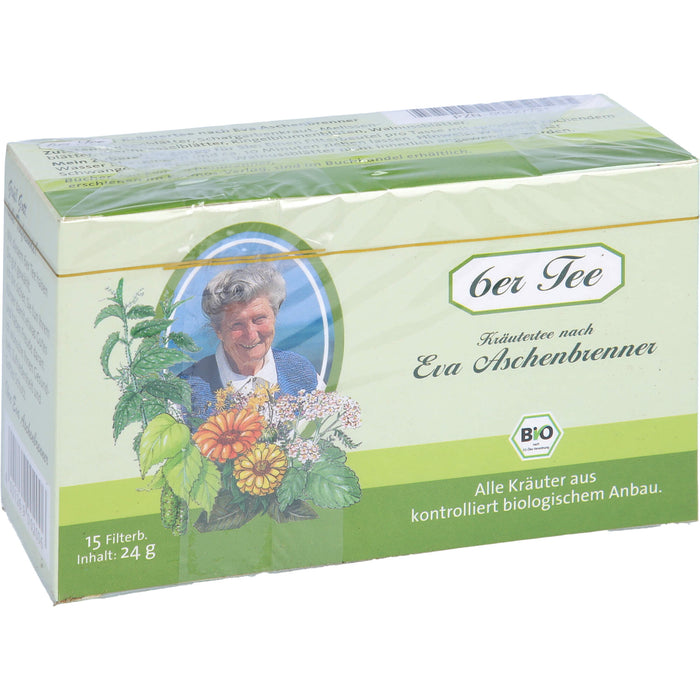 6er Tee Kräutertee nach Eva Aschenbrenner, 15 St. Filterbeutel