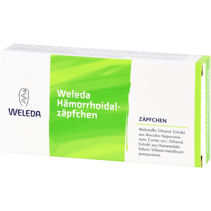 WELEDA Hämorrhoidalzäpfchen, 10 pc Suppositoires