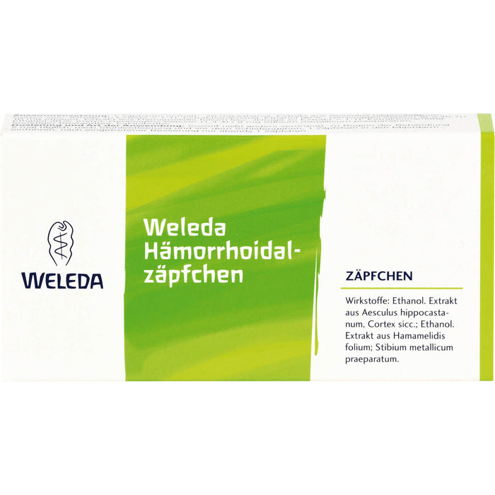 WELEDA Hämorrhoidalzäpfchen, 10 pc Suppositoires