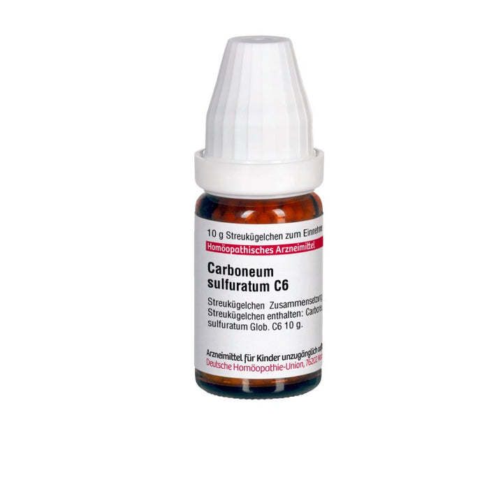Carboneum sulfuratum C6 DHU Globuli, 10 g Globules