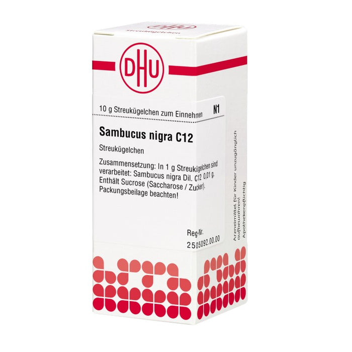 Sambucus nigra C12 DHU Globuli, 10 g Globules