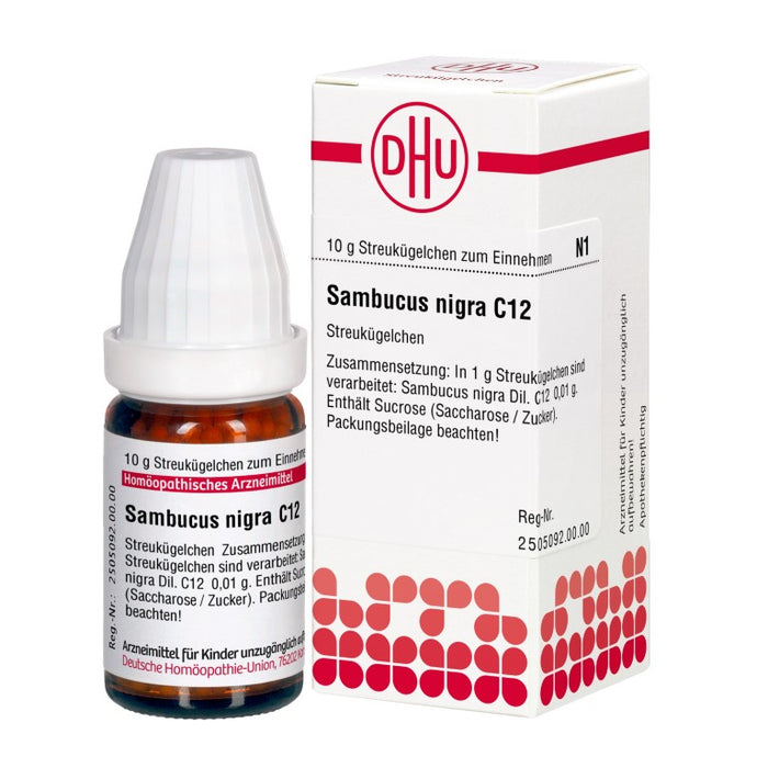 Sambucus nigra C12 DHU Globuli, 10 g Globules