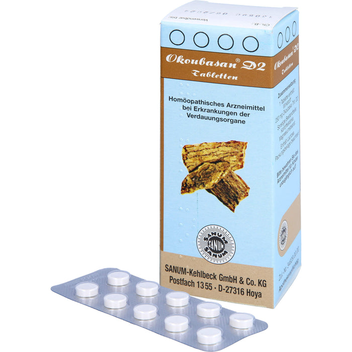 SANUM-KEHLBECK Okoubasan D2 Tabletten bei Erkrankungen der Verdauungsorgane, 80 pc Tablettes