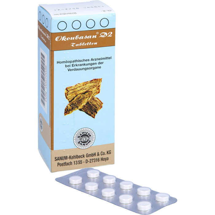 SANUM-KEHLBECK Okoubasan D2 Tabletten bei Erkrankungen der Verdauungsorgane, 80 pc Tablettes