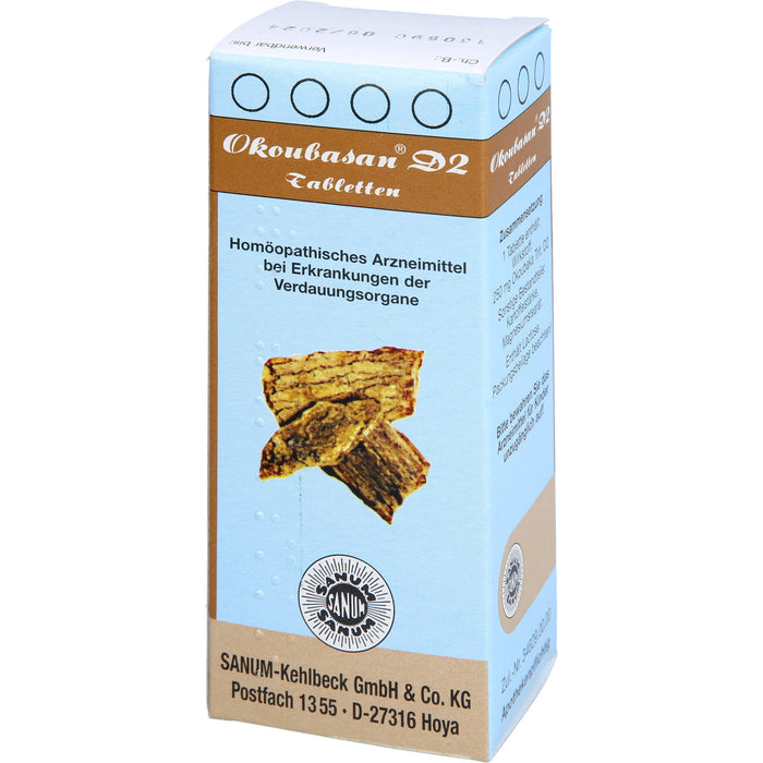 SANUM-KEHLBECK Okoubasan D2 Tabletten bei Erkrankungen der Verdauungsorgane, 80 pc Tablettes