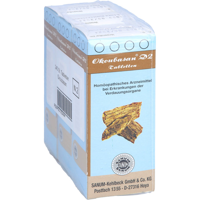 SANUM-KEHLBECK Okoubasan D2 Tabletten bei Erkrankungen der Verdauungsorgane, 240 pc Tablettes