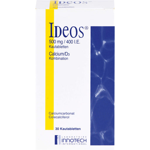 Ideos 500 mg / 400 IE Kautabletten, 30 St. Tabletten