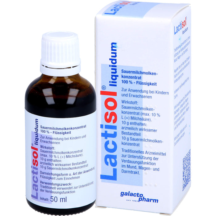 Lactisol liquidum Sauermilchmolkenkonzentrat zur Unterstützung der Verdauungsfunktion, 50 ml Solution