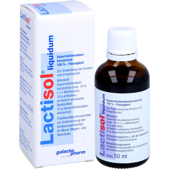 Lactisol liquidum Sauermilchmolkenkonzentrat zur Unterstützung der Verdauungsfunktion, 50 ml Solution