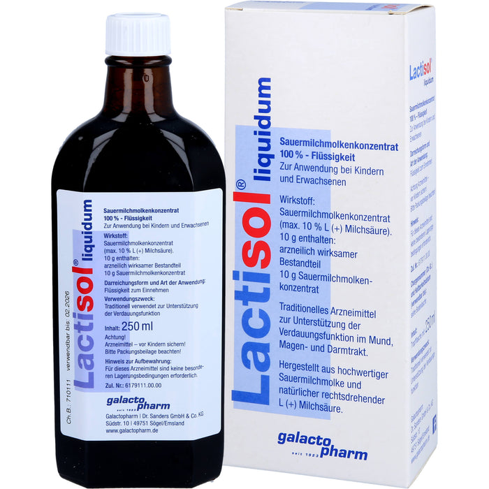Lactisol Sauermilchmolkenkonzentrat zur Unterstützung der Verdauungsfunktion, 250 ml Lösung