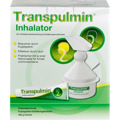 Transpulmin Erkältungsbalsam Creme mit Inhalator, 100 g Creme