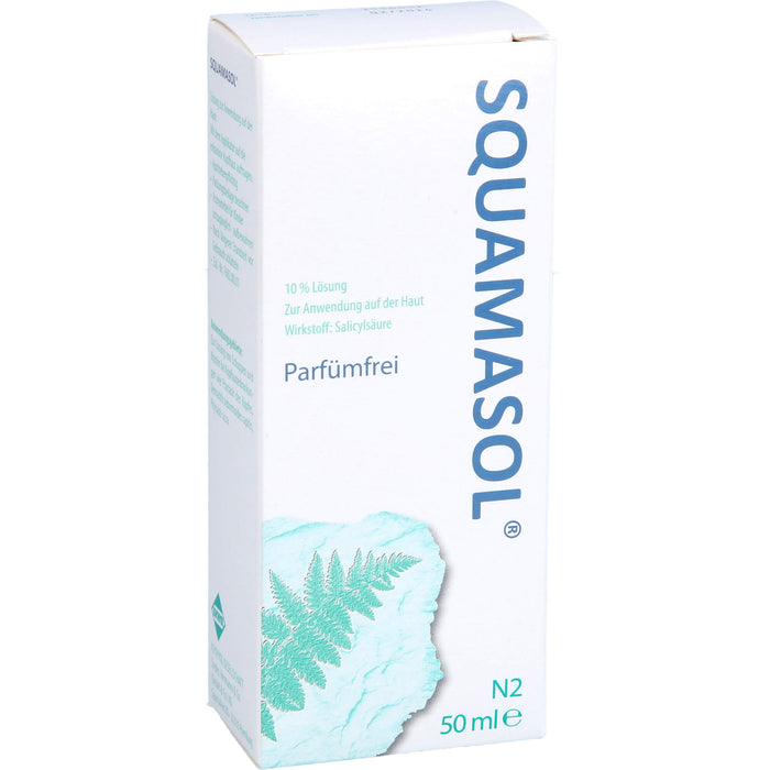 Squamasol 10 % Lösung zur Lösung von Schuppen und Krusten bei Kopfhauterkrankungen, 50 ml Lösung