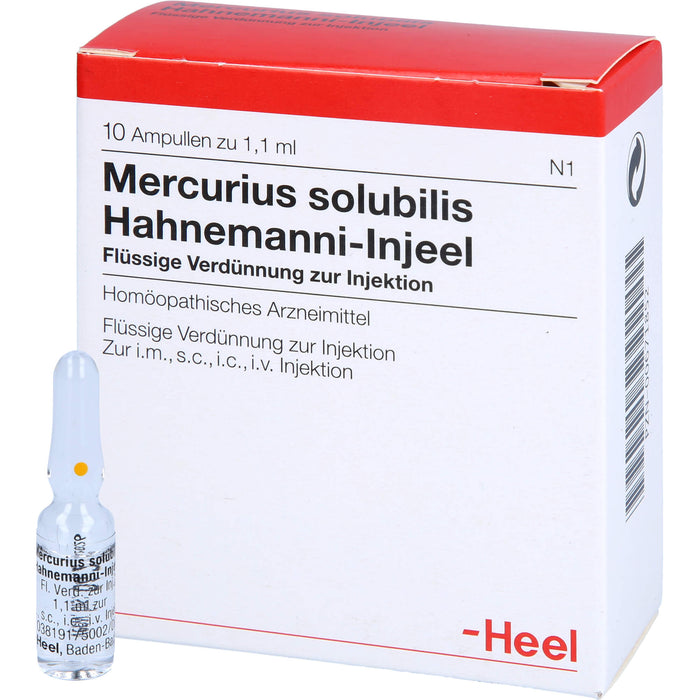 Mercurius solubilis Hahnemanni-Injeel Injektionslösung, 10 St. Ampullen