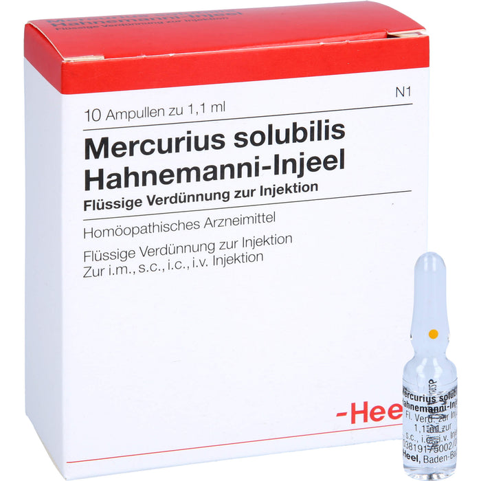 Mercurius solubilis Hahnemanni-Injeel Injektionslösung, 10 St. Ampullen