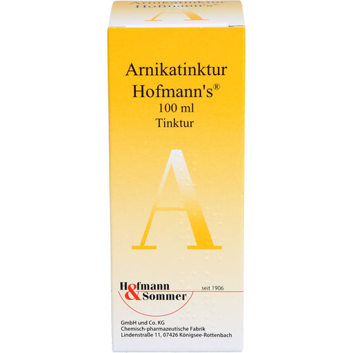 Arnikatinktur Hofmanns bei äußerlichen, stumpfen Verletzungen, 100 ml Lösung