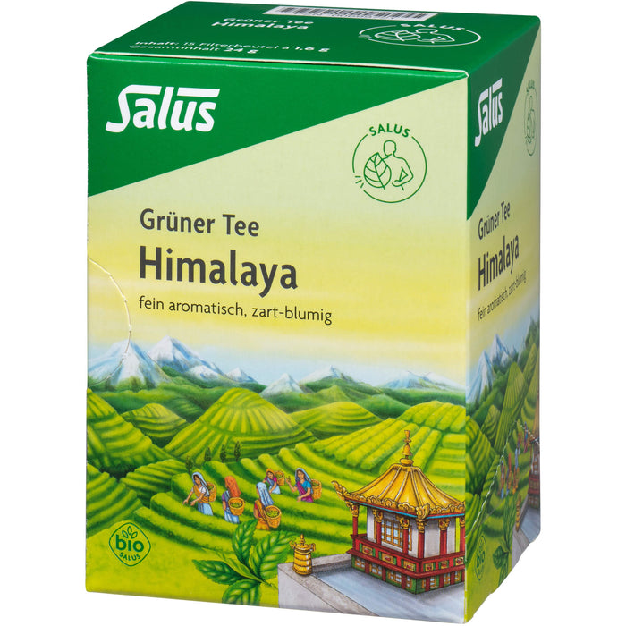 Salus Grüner Tee Himalaya fein aromatisch, zart-blumig, 15 pc Sac filtrant