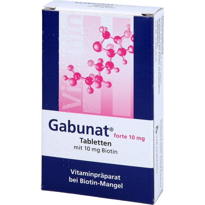 Gabunat forte 10 mg Tabletten mit Biotin bei Biotin-Mangel, 30 pc Tablettes