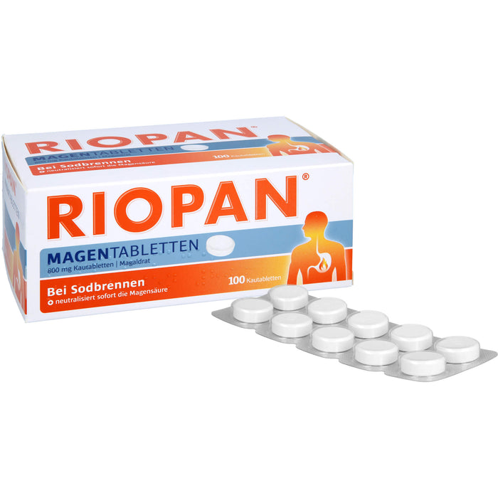 RIOPAN  Magen Tabletten, 800 mg Kautabletten, 100 pc Tablettes