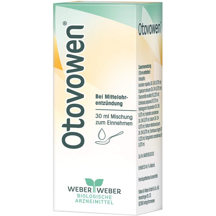 Otovowen Mischung bei Mittelohrentzündung, 30 ml Solution
