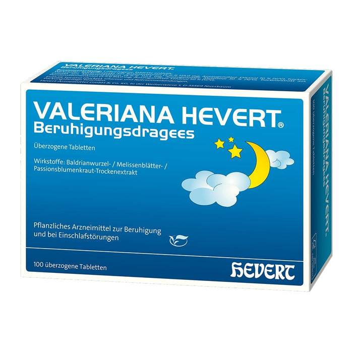 Valeriana Hevert Beruhigungsdragees, 100 St. Tabletten