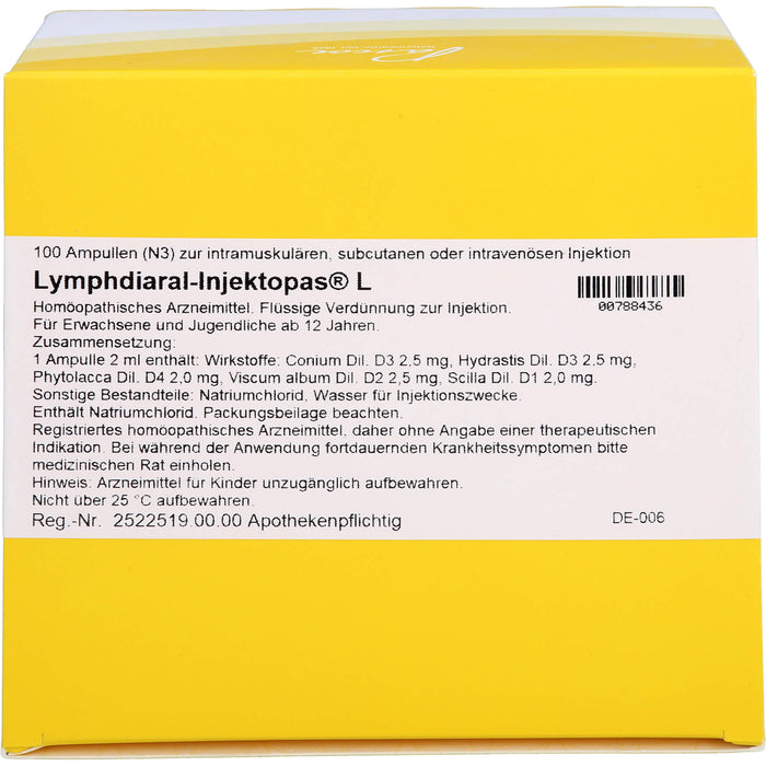 Lymphdiaral-Injektopas  L, 100 St. Ampullen