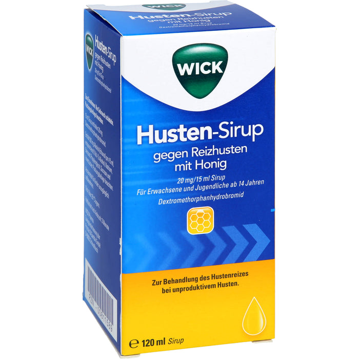 WICK Husten-Sirup gegen Reizhusten mit Honig, 120 ml Solution