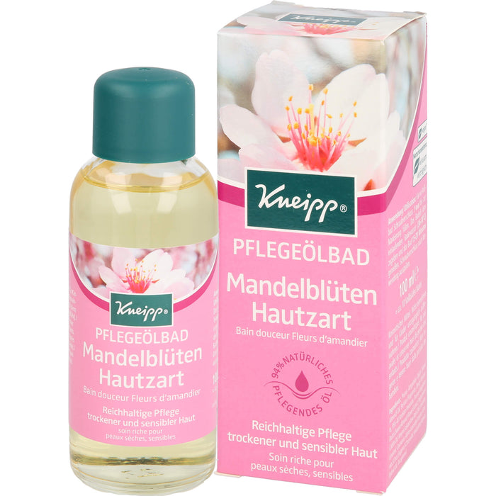 Kneipp Pflegeölbad Mandelblüten Hautzart reichhaltige Pflege trockener und sensibler Haut, 100 ml Öl