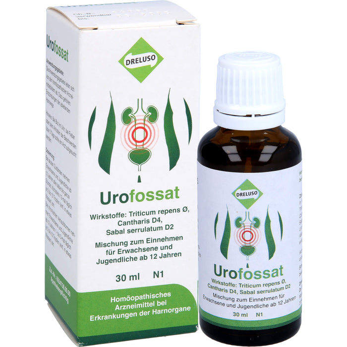 DRELUSO Urofossat Tropfen bei Erkrankungen der Harnorgane, 30 ml Solution