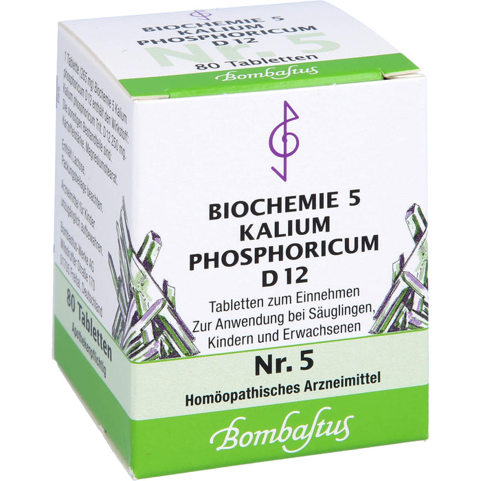 Biochemie 5 Kalium phosphoricum Bombastus D12 Tbl., 80 St TAB