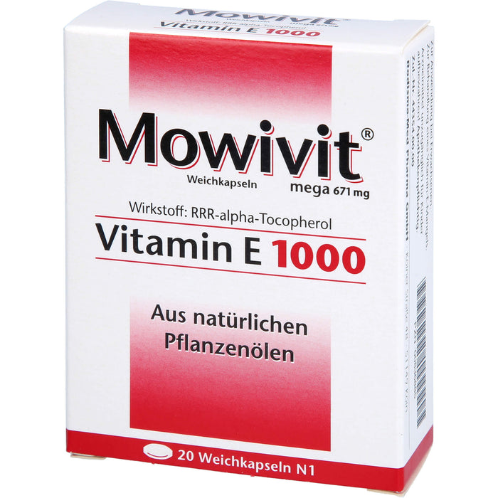 Mowivit Vitamin E 1000 Kapseln, 20 pcs. Capsules