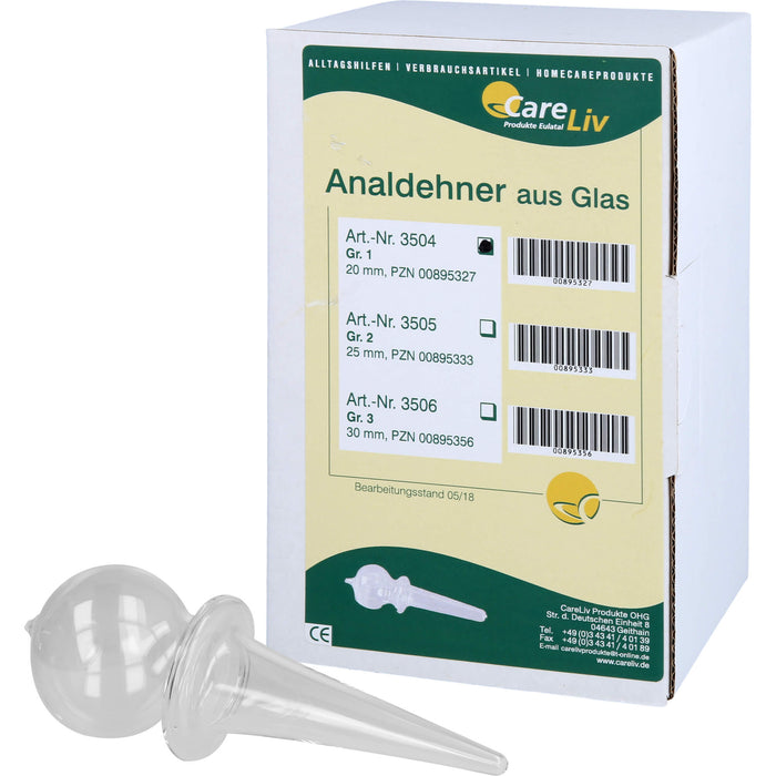 Careliv Analdehner aus Glas 20 mm Gr.1, 1 pcs. Device
