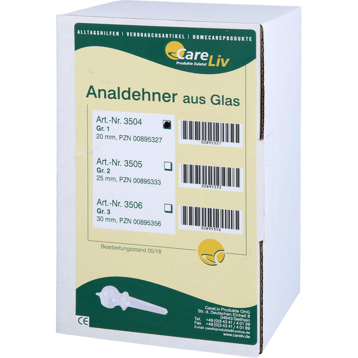 Careliv Analdehner aus Glas 20 mm Gr.1, 1 pcs. Device