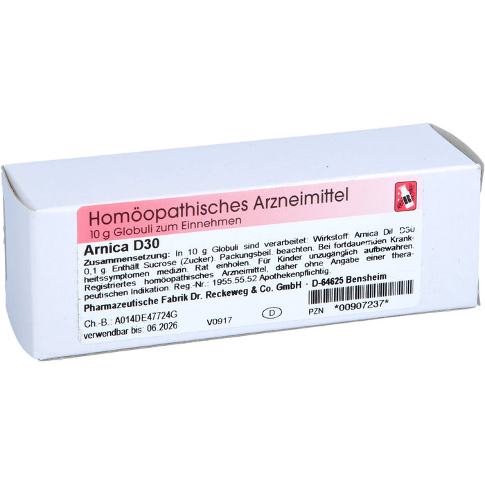 Dr. Reckeweg Arnica D30 Globuli, 10 g Globules